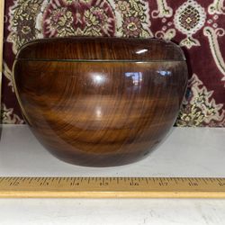 Vintage Japanese Brown Lacquered Tureen