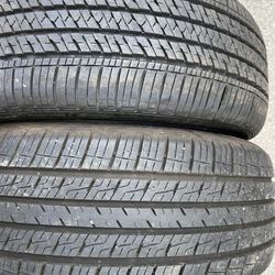 TWO USED TIRE 235/55R19 BRIDGESTONE AND CROSSOVER INSTALLATION AND BALANCING $100 Cash Only 
