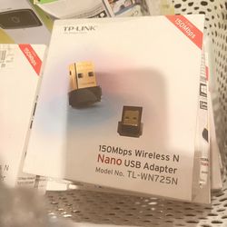 NIB TP-LINK 150 Mbps Wireless N Nano USB Adapter Model-TL-WN725N