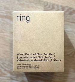 Brand New Ring Wired Doorbell Elite