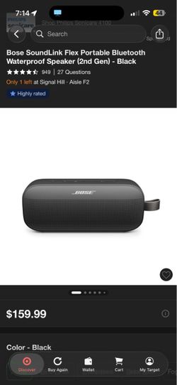 Bose Portable Bluetooth Speaker