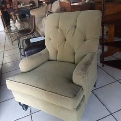 Pear Green Arm chair 
