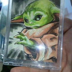 Star Wars Grogu Art Card Rare