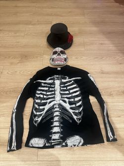 Day of the Dead Skeleton Halloween Costume Set