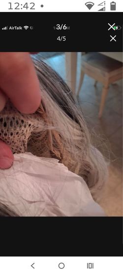 Red or gray wig new no smell