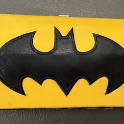 Funko loungefly DC Comics batman logo wallet not in greatest outside shape but inside brand new looking  #DcComics #Batman #longwalllet #Handwallet #C