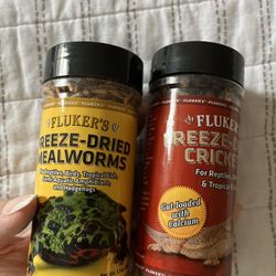 Freeze Dried, Mealworms And Crickets