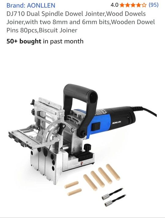 NEW AONLLEN DUAL SPINDLE DOWEL JOINTER