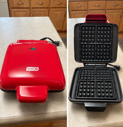 Dash No-Drip 4-waffle maker