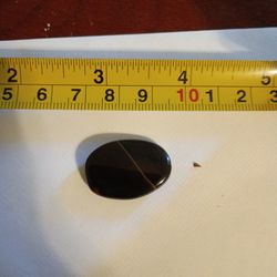 1in X ¾in Banded Agate Twist Oval