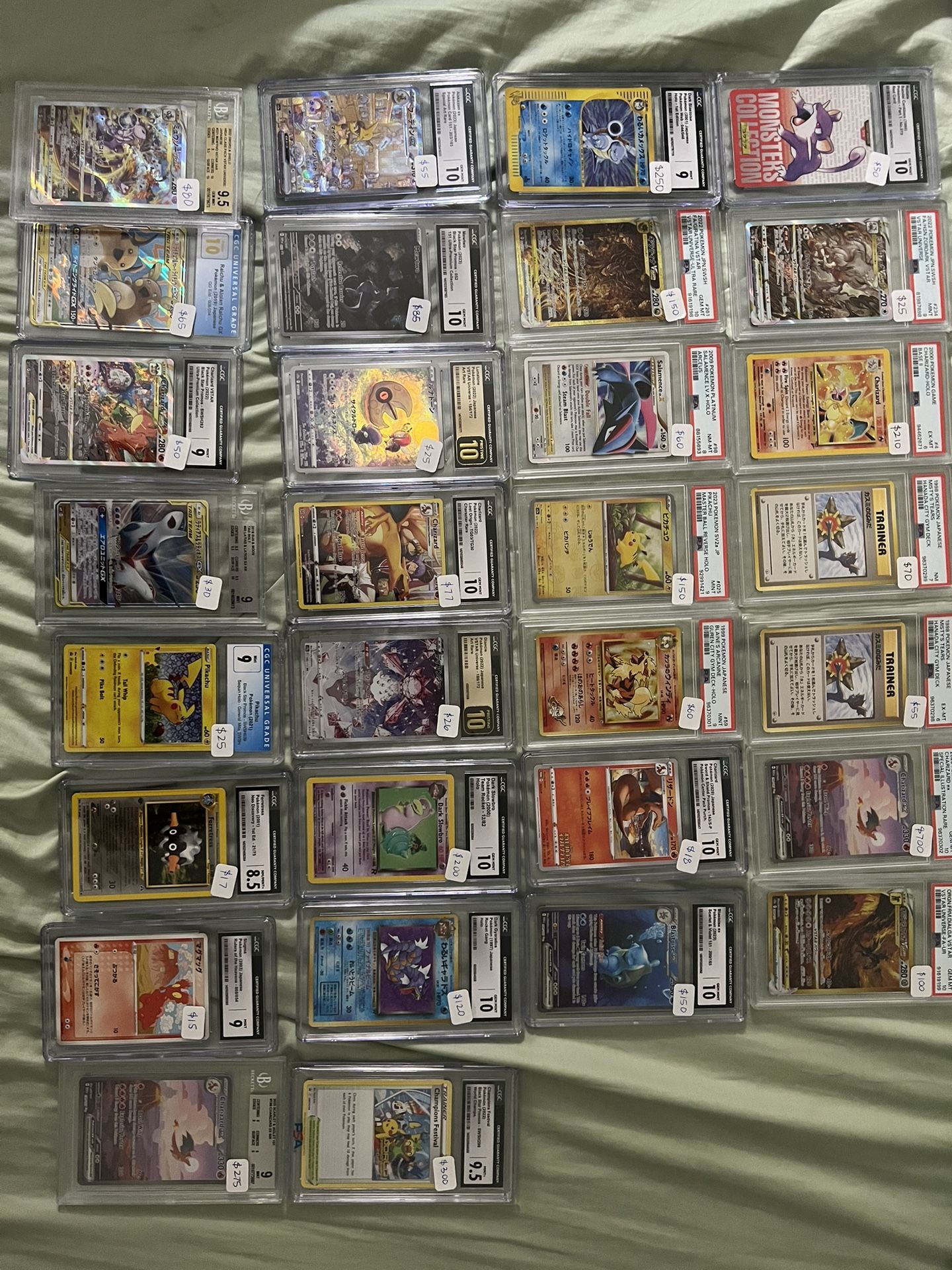 POKEMON CARD SLABS PSA BGS CGC