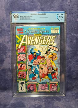 Avengers Annual #21 1992 CBCS 9.8 WP 1st App Of Victor Timely