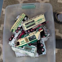 Old Hess Trucks By The Box
