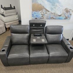 Leather Sofa  Greymel 
