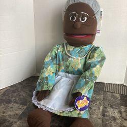 Silly Puppets 25” Black Granny Hand Puppet 