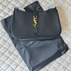 Le 5 a 7 Hobo Bag Black With Gold 