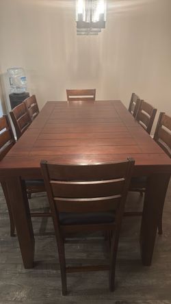 Dining table with chairs