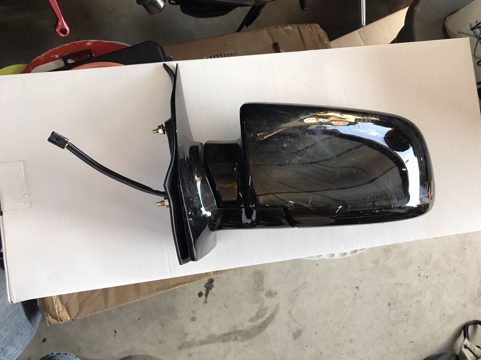 chevy astro or gmc safari driver side power mirror only brand new open box part