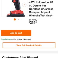 Hilti 1/2 Inch Impact 