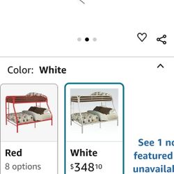 Twin And Full Metal Bunk Frame (Mattress Not Included)