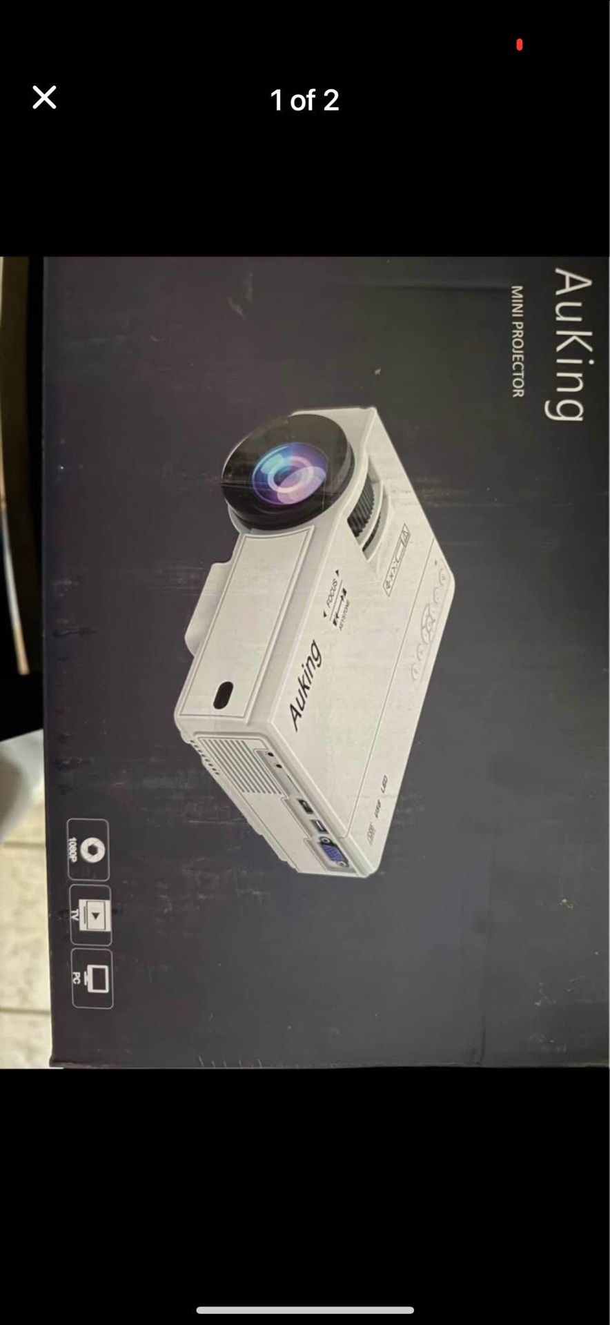 AUKING mini projector.