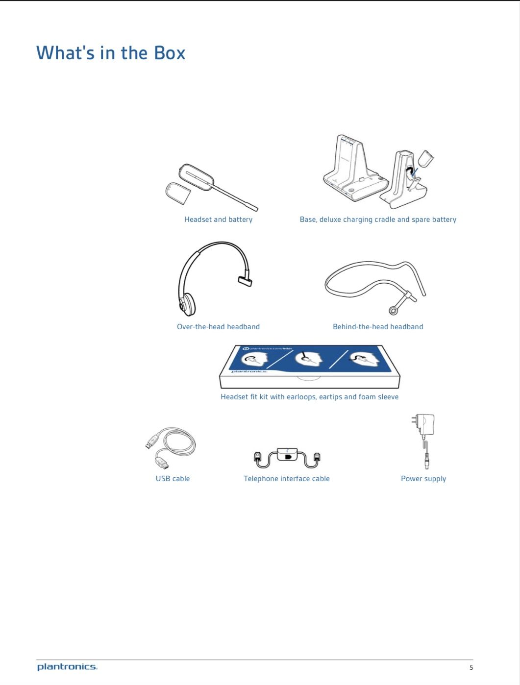 Plantronics Headset - Savi W745