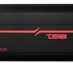 DS18 SXE-4000.4D/BK Car Amplifier Stereo Full-Range Class D 4-Channel 275x4 RMS @4 OHM 4000 Watts - Powerful and Compact Amp for Speakers in Car Audio