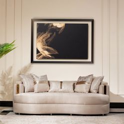 Carmela Gold/Almond Sofa