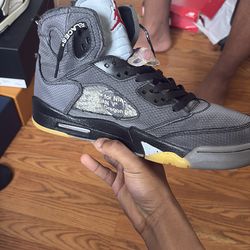 Og off white 5s with original box in hand