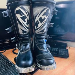 Fly Racing 805 Motocross Off Road Racing Boots Mens 14 Gray ATV Dirt Bike Quad Excellent condition