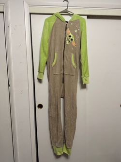Halloween Star Wars Grogu Fleece Zip-Up Onesie