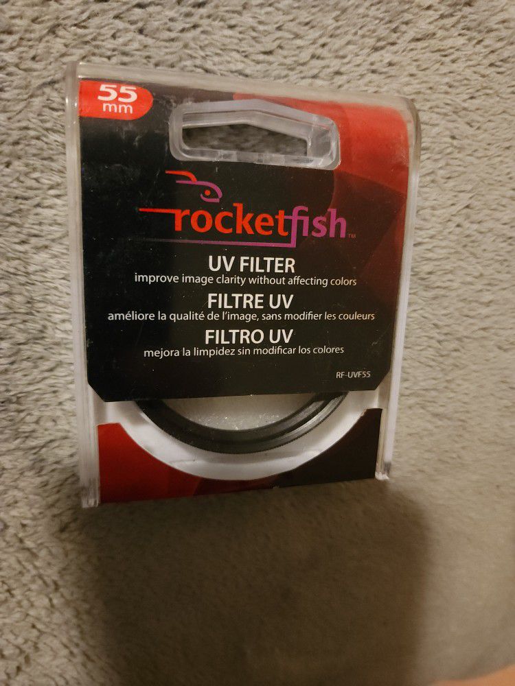 Rocketfish - 55mm UV Lens Filter New