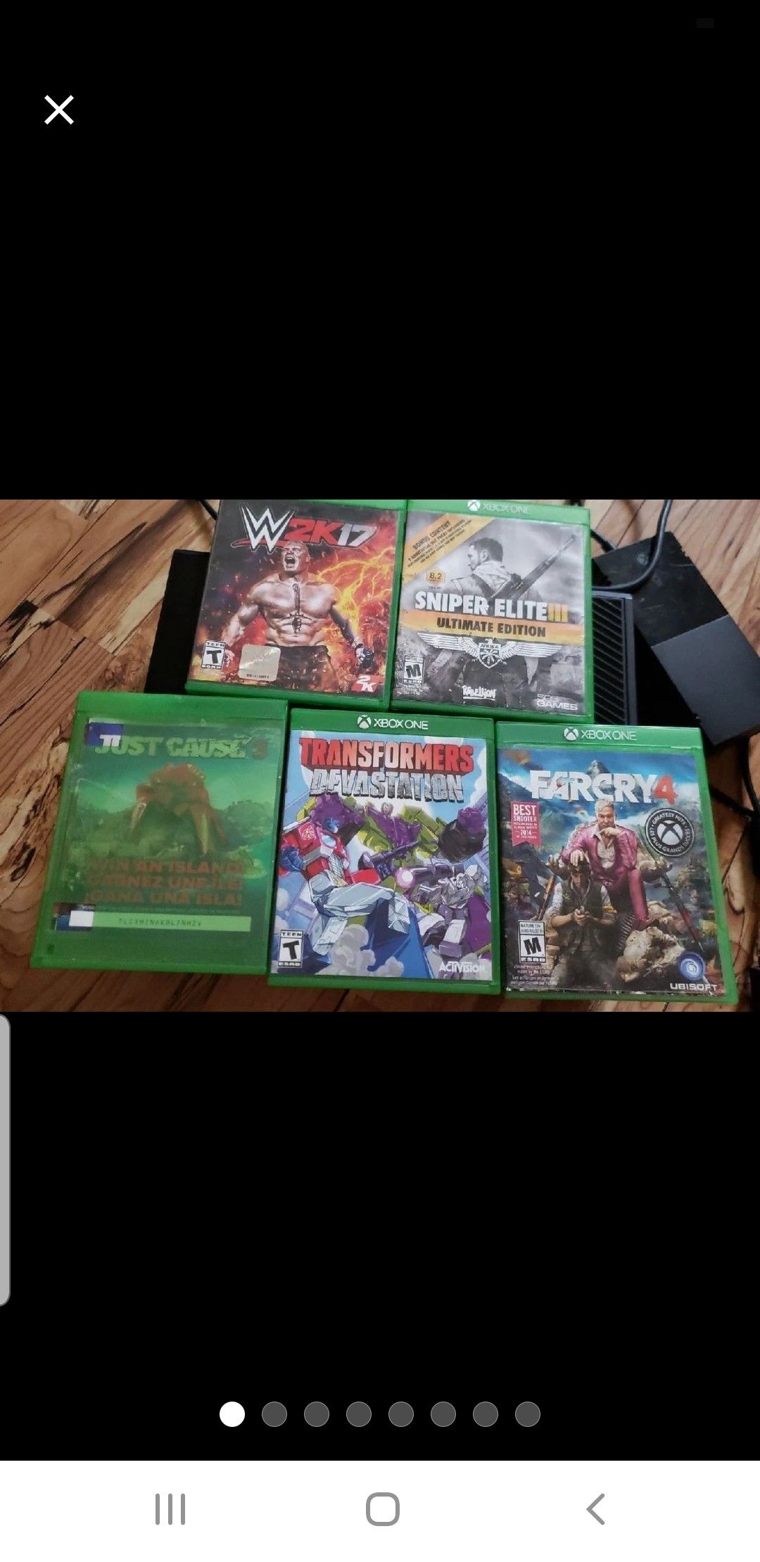 Broken xbox one with games