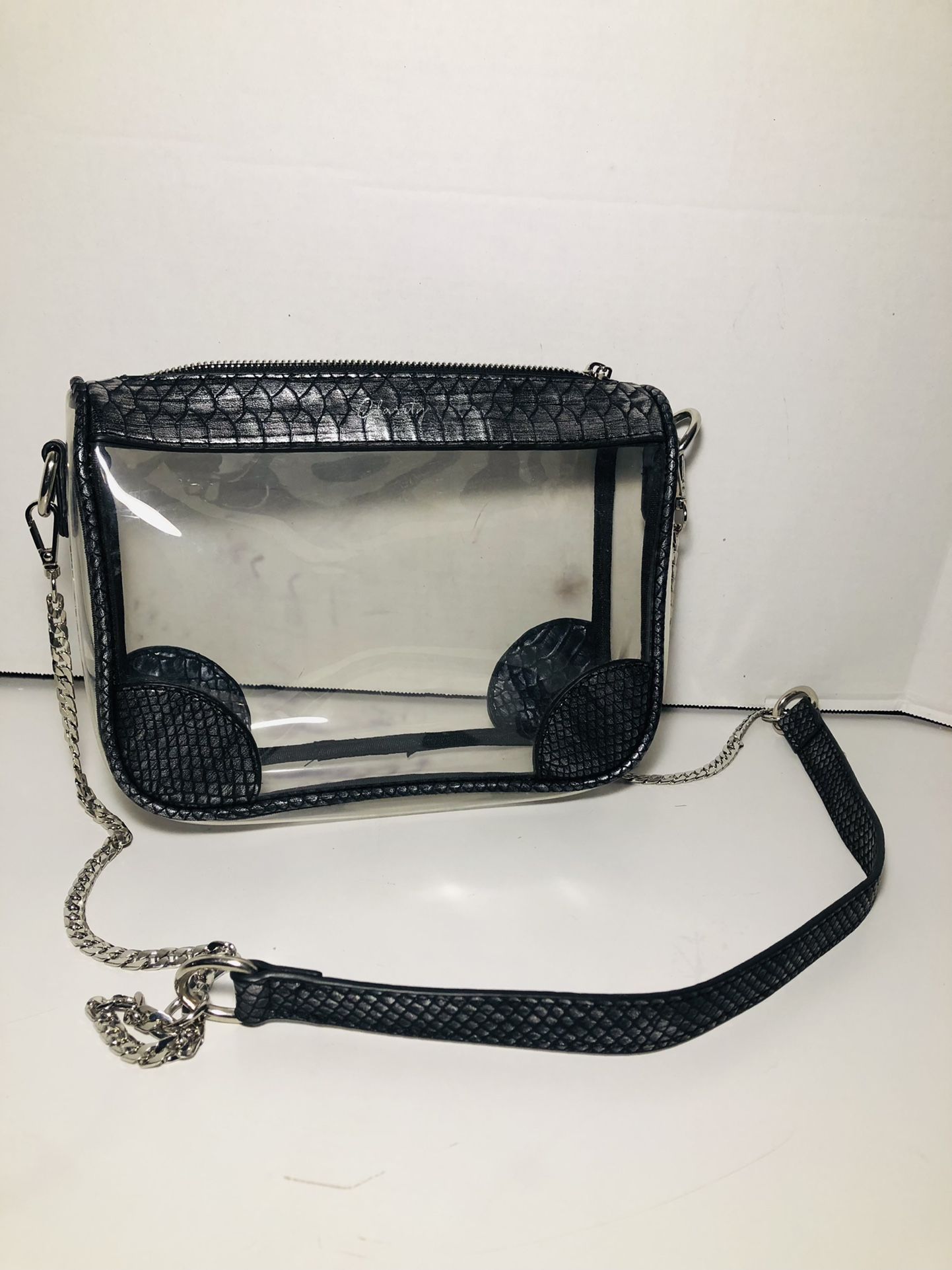 Stylish Clear And Metallic Woman’s Purse By Clarity STADIUM APPROVED