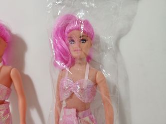 2pcs PINK, Kole Mermaid Fashion Doll with Accessories