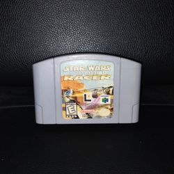 Nintendo 64 Video Game Star wars Racer N64 