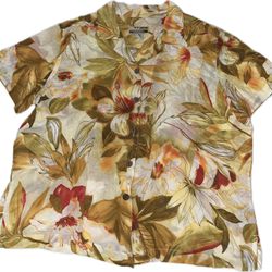 Sunset Cove Colorful Floral Blouse