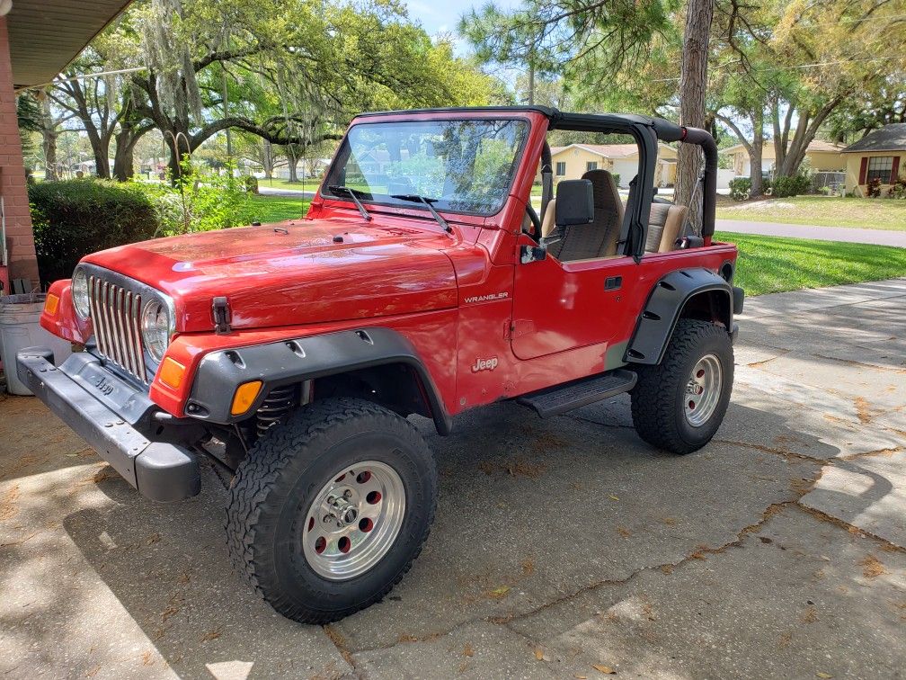 RUSTY JEEP WRANGLER 1997 TJ 4 CYL