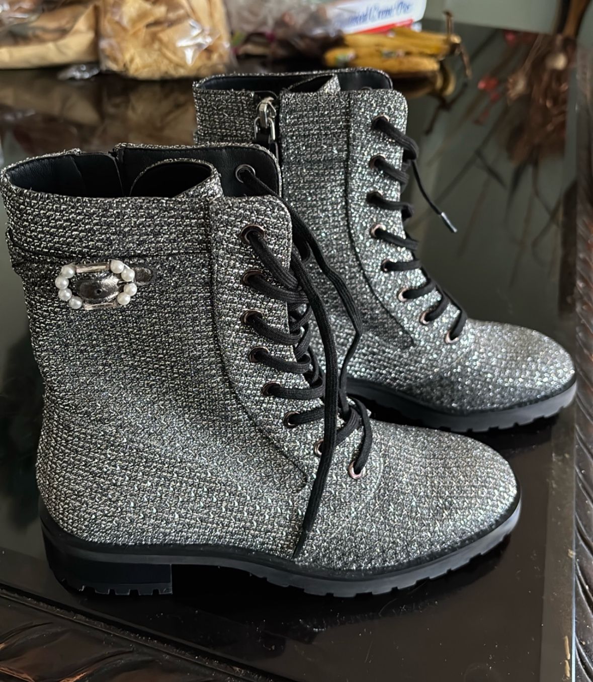 Gray Boots