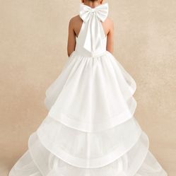 Flower Girl Dress - Ivory Size 8