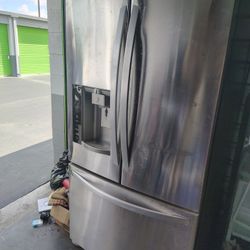 Stainless Steel Double Door Fridge