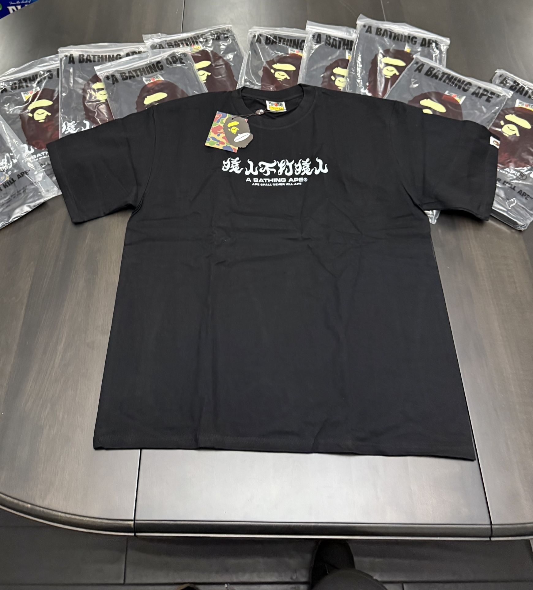  Bape Black Graphic bape tee
