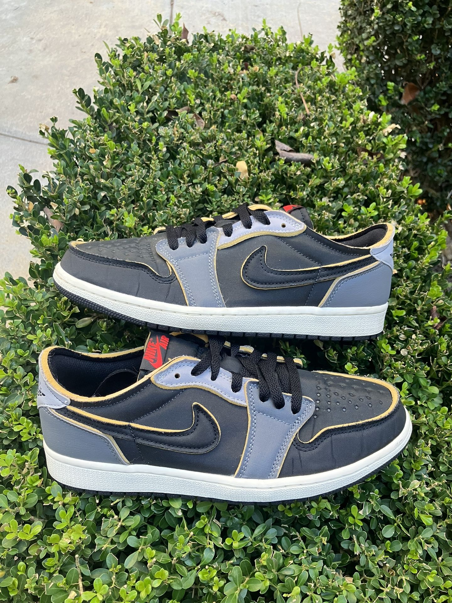 Size 9.5 m Jordan 1 Retro Low OG EX Dark Smoke Gray 2022 worn 1x