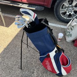 Golf Clubs And Bag 