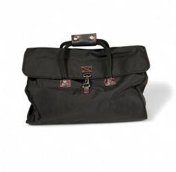 NWOT Victoria’s Secret black canvas with red stitching, travel bag