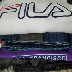 Bundle Clothing (Jeans, T-shirt, Sweatshirt, and Jacket