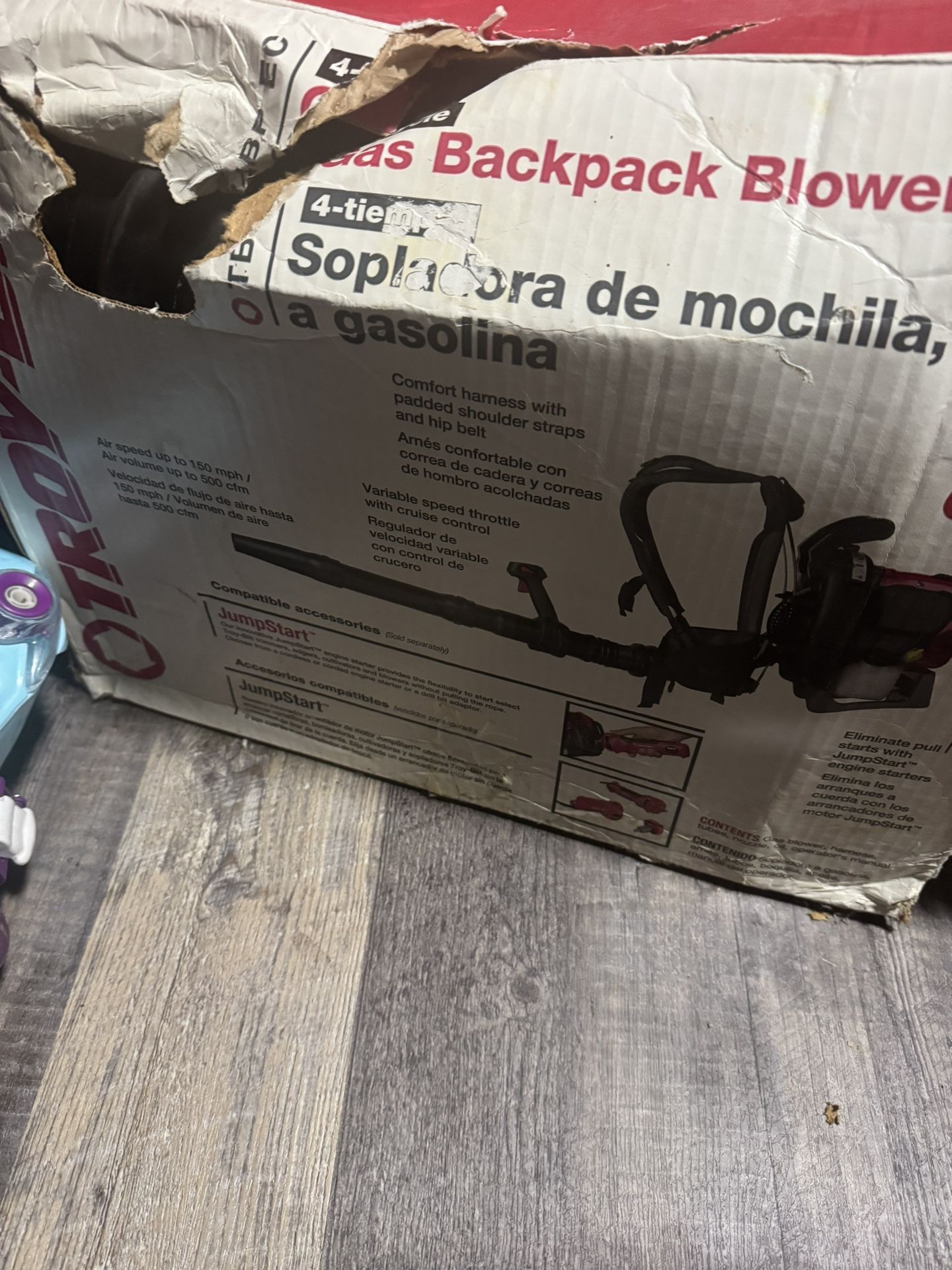 Back Pack Leaf Blower