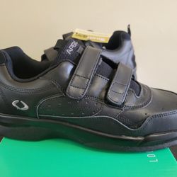 Apex G8010M Ambulator Diabetic Athletic Velcro Sneakers 9.5W Wide 9.5