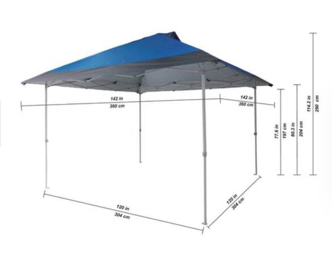 Sealed 12x12 pop up gazebo