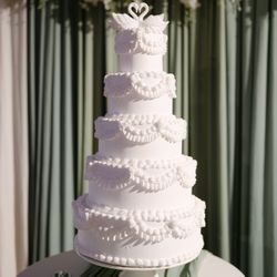 Fake vintage Cake Wedding 5 Tiered 